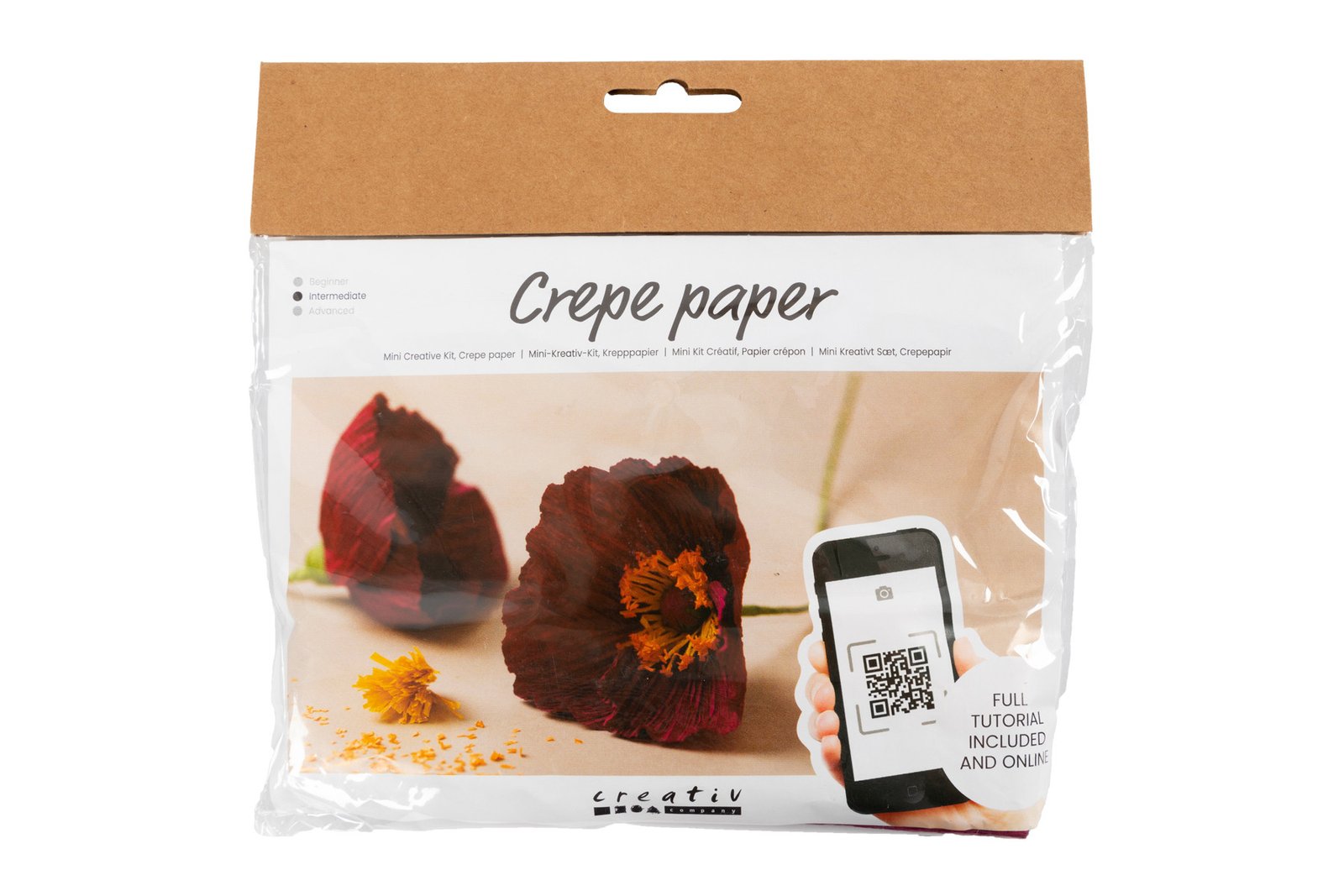 Creativ Company Mini-Bastelsets Krepppapier Blumen - Zum Basteln  Wunderschöner Kreppblumen inside Kreppblumen