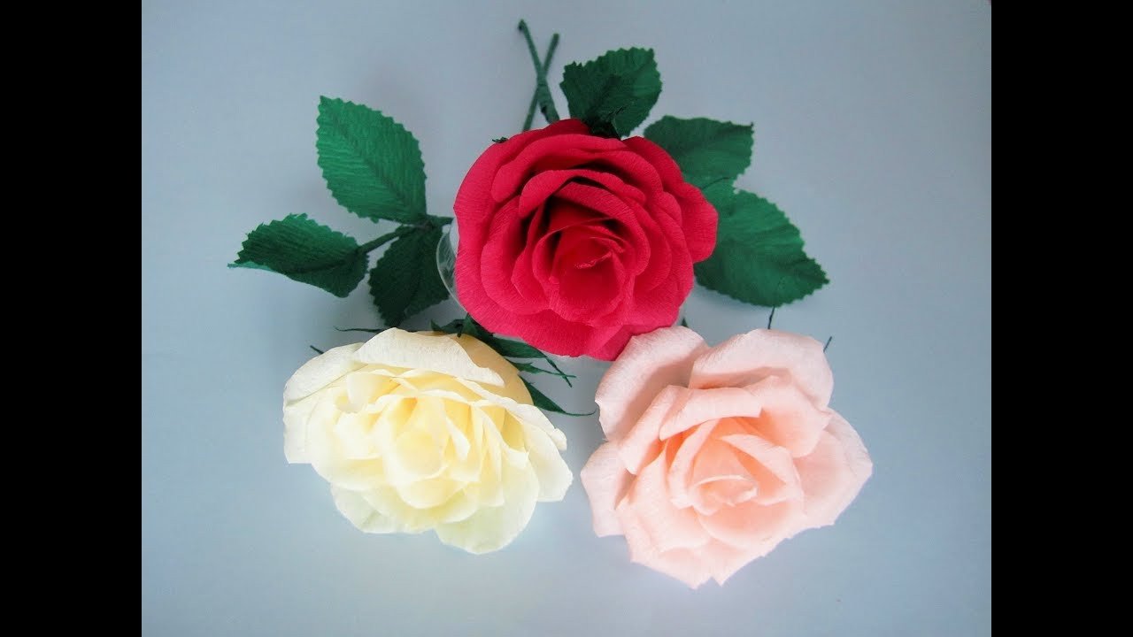 Diy: Rosen Aus Krepppapier/Roses Made Of Crepe Paper regarding Rosen Krepppapier