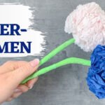 💐 Diy – Blume Aus Krepppapier Basteln | Basteln Für Muttertag in Youtube Blumen Basteln Aus Krepppapier