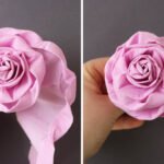 Rose Aus Krepppapier Basteln | Einfache Anleitung - Talu.de for Kleine Blumen Aus Krepppapier Basteln